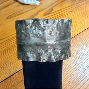 Hammered Metal Cuff Bracelet